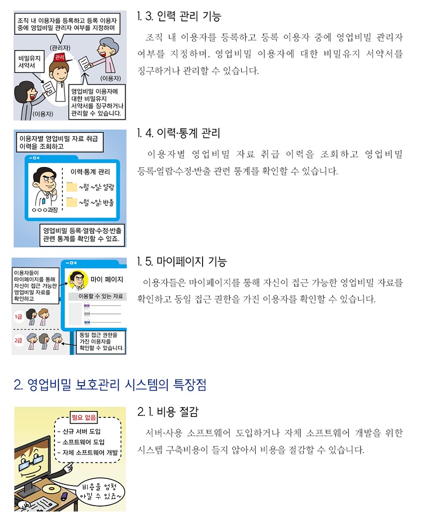 영업비밀 보호관리 시스템 소개 및 활용법